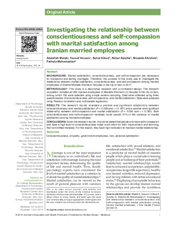 (PDF) Investigating the relationship between conscientiousness and self ...