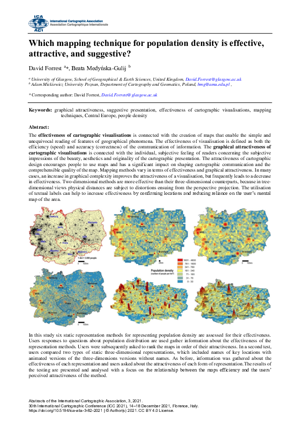 (PDF) Which mapping technique for population density is effective ...
