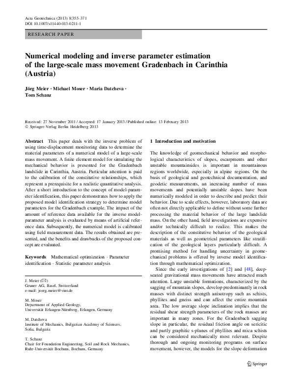 (PDF) Numerical modeling and inverse parameter estimation of the large ...