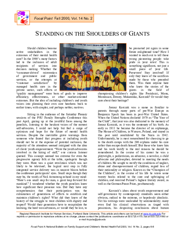 (PDF) Standing on the Shoulders of Giants