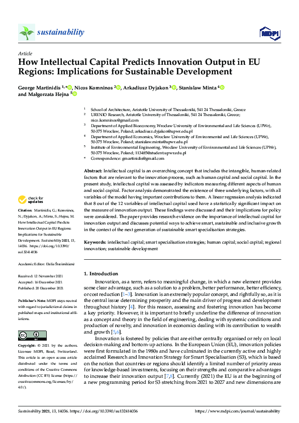(PDF) How Intellectual Capital Predicts Innovation Output in EU Regions ...