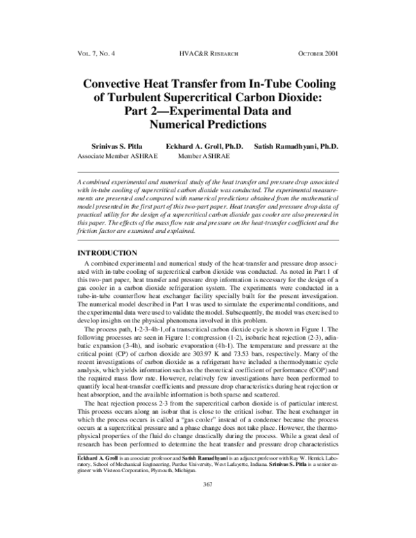 (PDF) Convective Heat Transfer from In-Tube Cooling of Turbulent ...