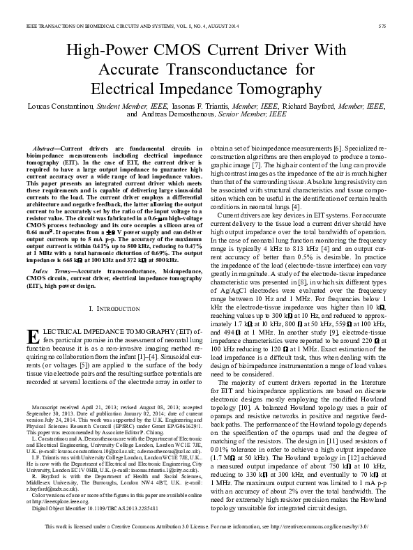 (PDF) High-Power CMOS Current Driver With Accurate Transconductance for ...