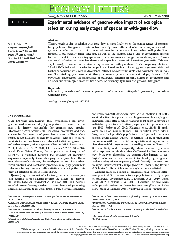 (PDF) Faculty of 1000 evaluation for Experimental evidence of genome ...