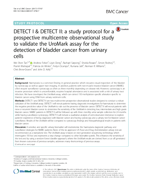 (PDF) DETECT I & DETECT II: a study protocol for a prospective ...