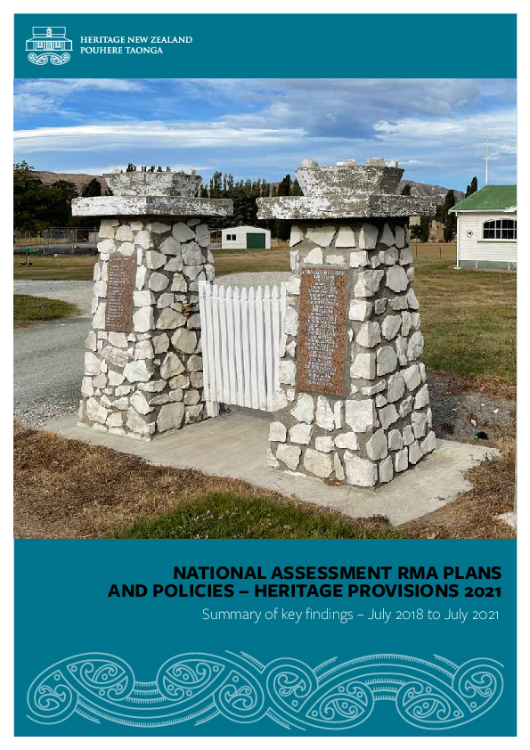 (PDF) National Assessment RMA Plans 2021 Summary