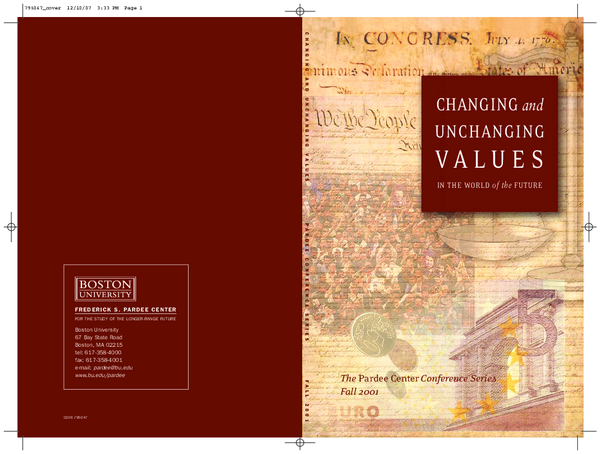 (PDF) Changing and unchanging values in the world of the future ...