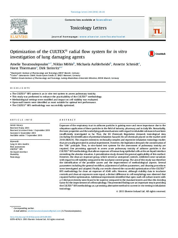 (PDF) Optimization of the CULTEX(®) radial flow system for in vitro ...