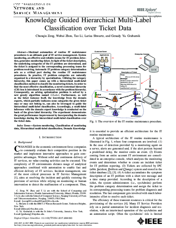 (PDF) Knowledge Guided Hierarchical Multi-Label Classification Over ...