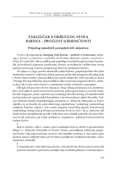 (PDF) Zaključak s okruglog stola
