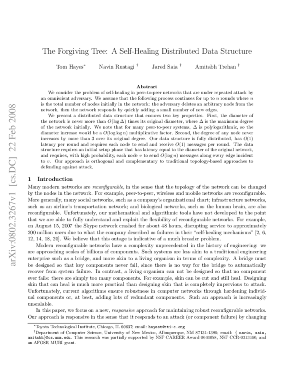 (PDF) The forgiving tree