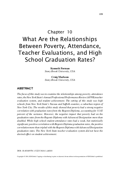 (PDF) What Are the Relationships Between Poverty, Attendance, Teacher ...