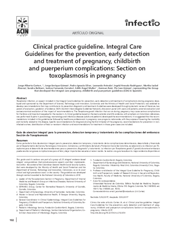 (PDF) Clinical practice guideline. Integral Care Guidelines for the ...