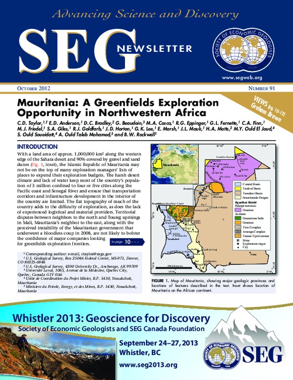 (PDF) Mauritania: A Greenfields Exploration Opportunity in Northwestern ...
