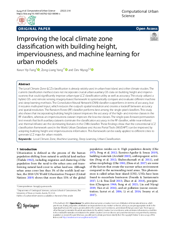 (PDF) Improving the local climate zone classification with building ...