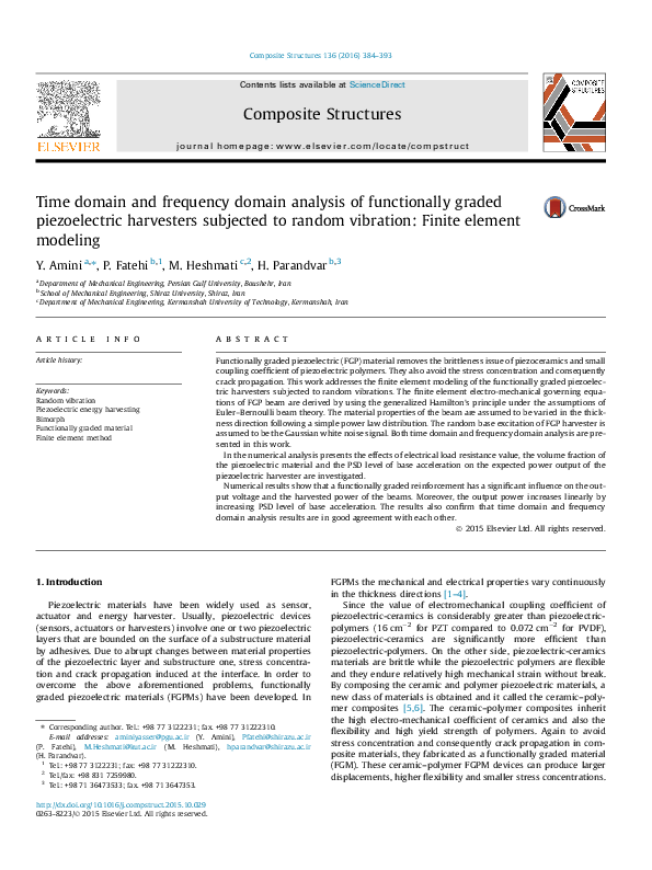 (PDF) Time domain and frequency domain analysis of functionally graded ...