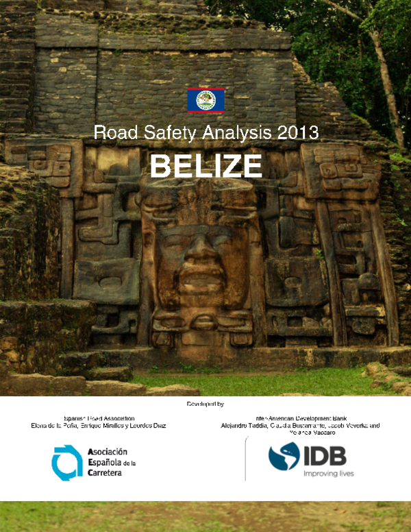 (PDF) Road Safety Analysis 2013: Belize