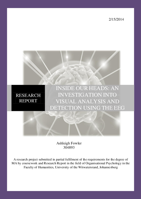 (PDF) Inside our heads: an investigation into visual analysis and ...