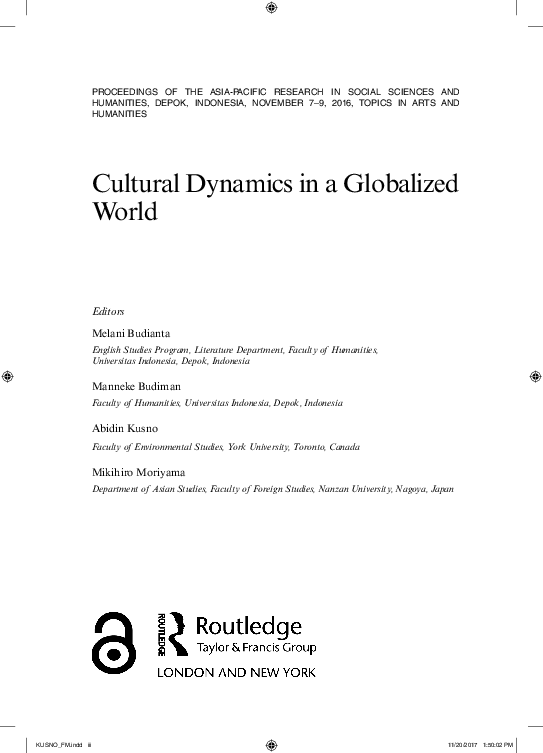 (PDF) Cultural Dynamics in Globalized World