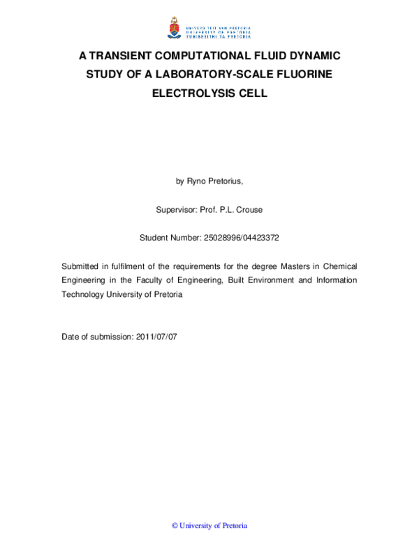 (PDF) A transient computational fluid dynamic study of a laboratory ...