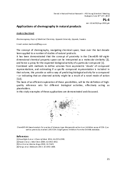 (PDF) Applications of chemography in natural products