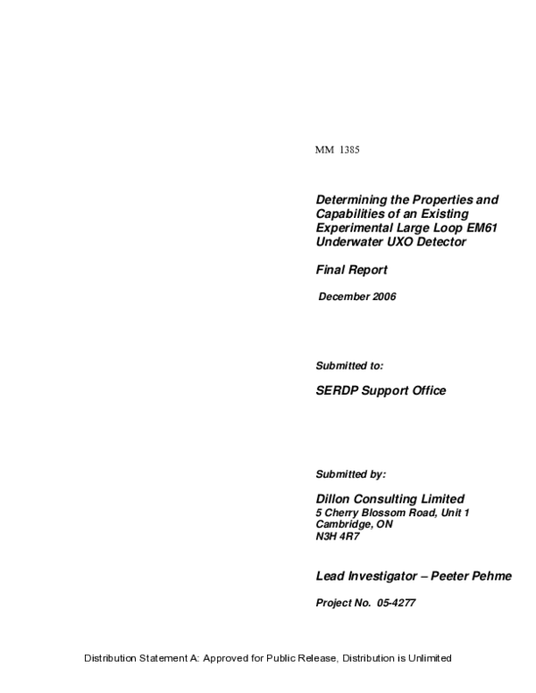 (PDF) Determining the Properties and Capabilities of an Existing ...