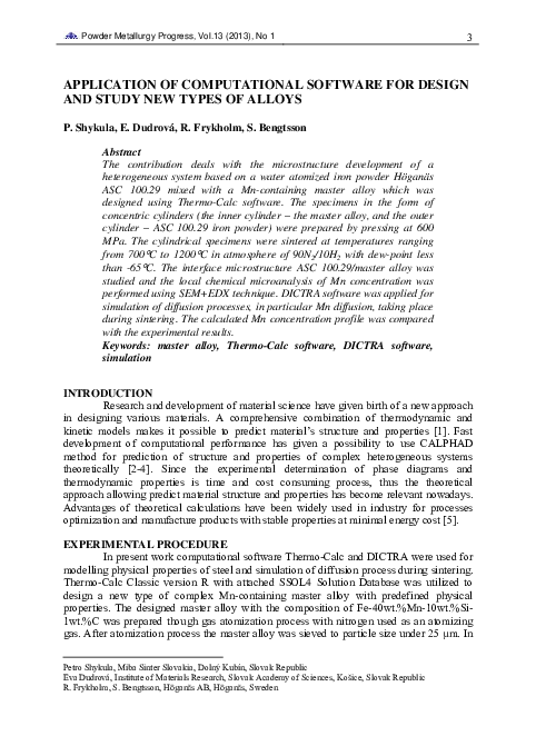 (PDF) Application of Computational Software for Design and Study New ...