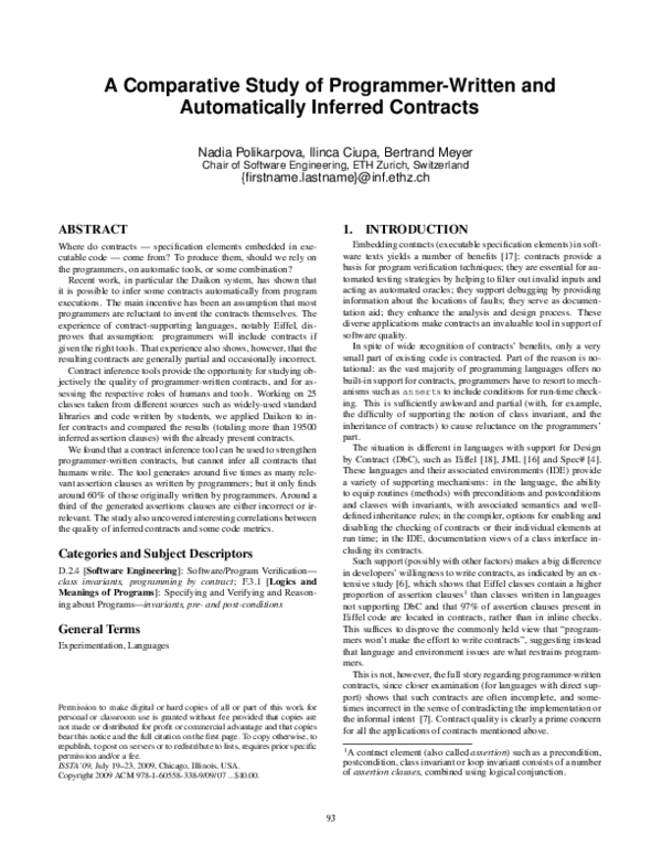 (PDF) A comparative study of programmer-written and automatically ...