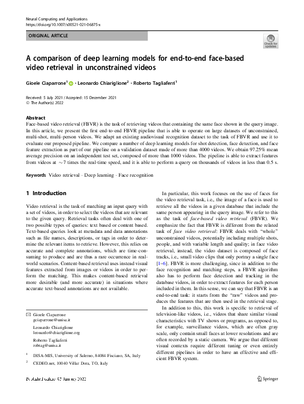 (PDF) A comparison of deep learning models for end-to-end face-based ...