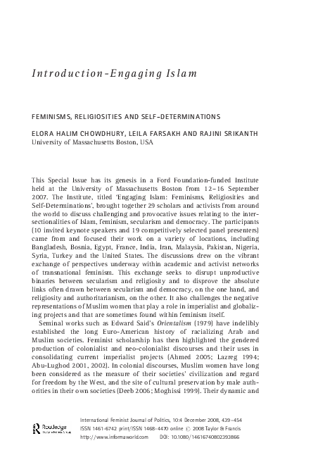 Pdf Introduction Engaging Islam