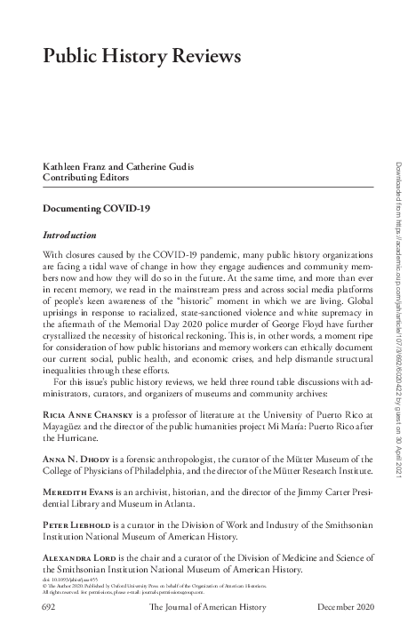 (PDF) Documenting COVID-19