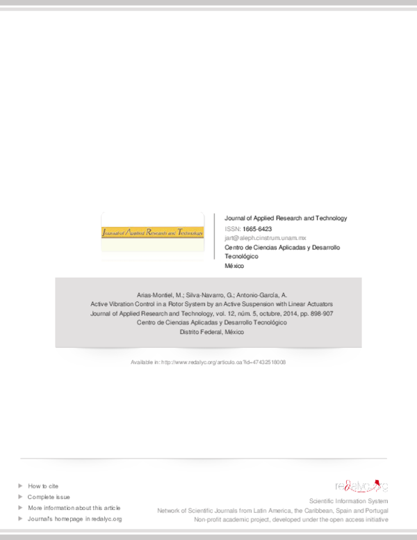 (PDF) Active Vibration Control in a Rotor System by an Active ...