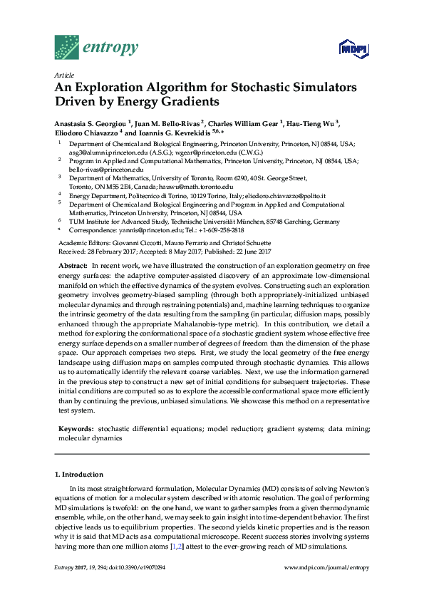 (PDF) An Exploration Algorithm for Stochastic Simulators Driven by ...