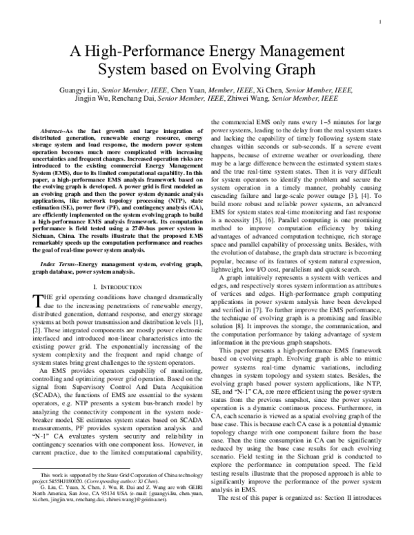 (PDF) A High-Performance Energy Management System Based on Evolving Graph