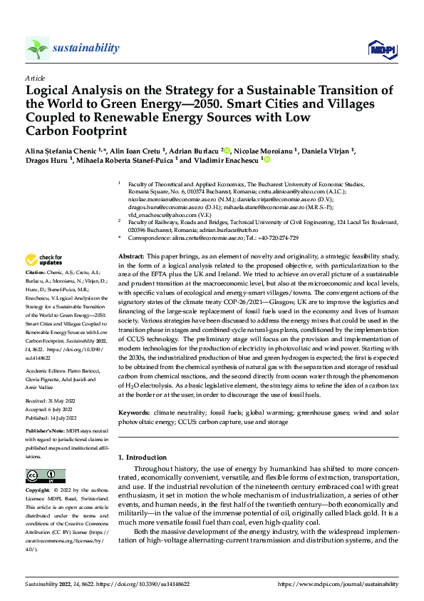 (PDF) Logical Analysis on the Strategy for a Sustainable Transition of ...