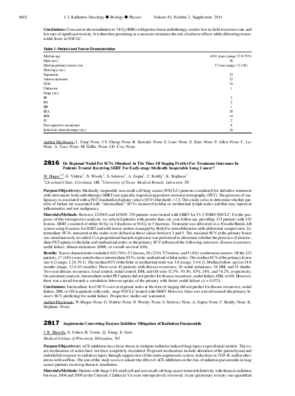(PDF) Do Regional Nodal Pet SUVs Obtained At The Time Of Staging ...