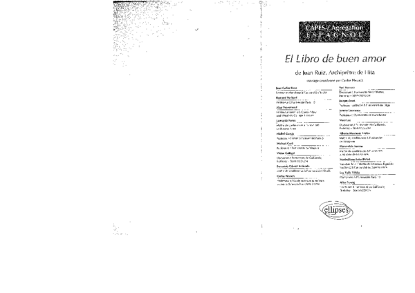 (PDF) Erótica textual y perspectiva lúdica en el El libro del buen amor