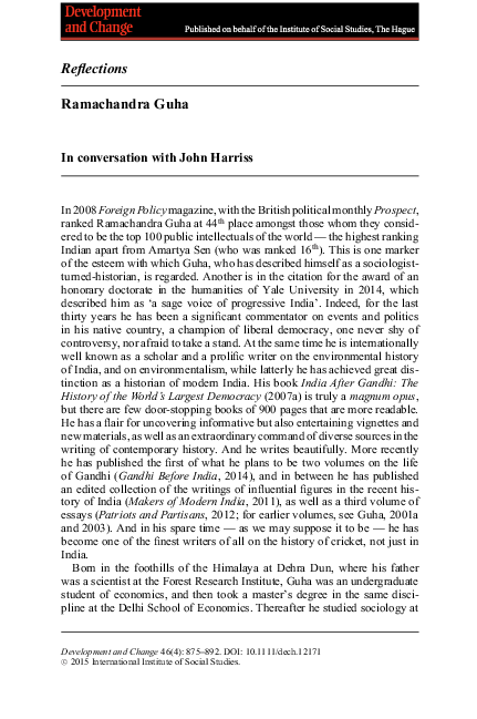 (PDF) Ramachandra Guha