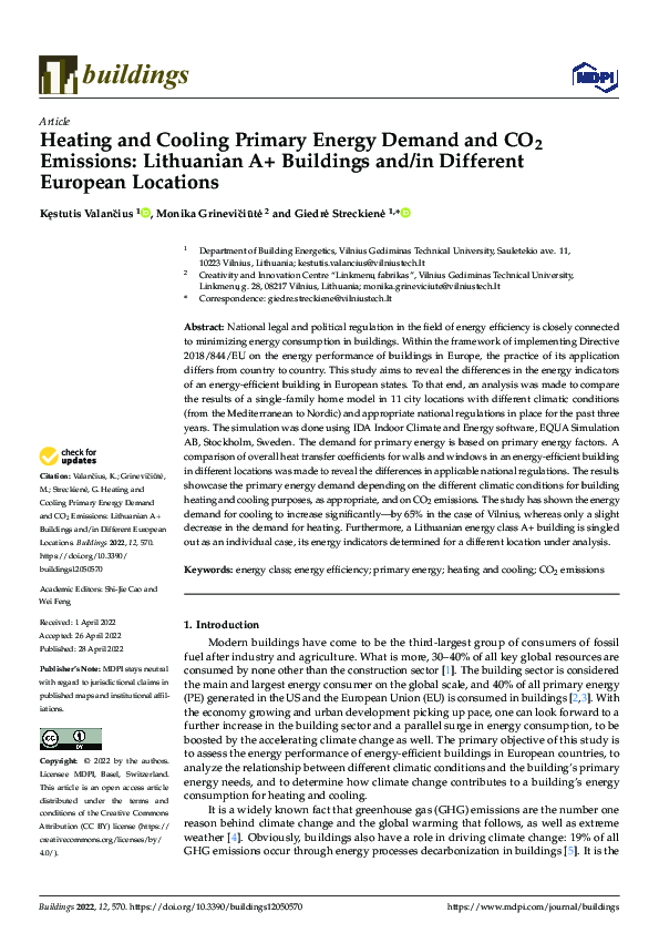 (PDF) Heating and Cooling Primary Energy Demand and CO2 Emissions ...
