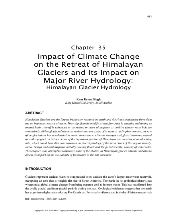 (PDF) Impact of Climate Change on the Retreat of Himalayan Glaciers and ...