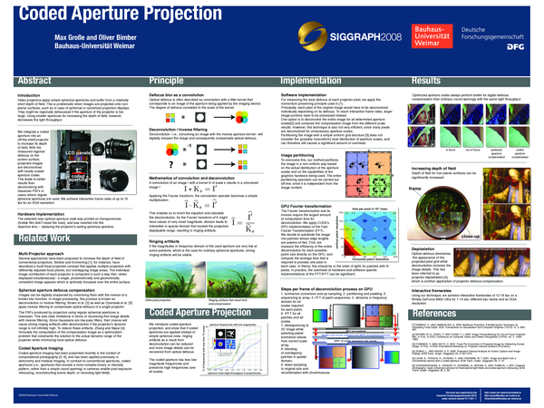 (PDF) Coded aperture projection
