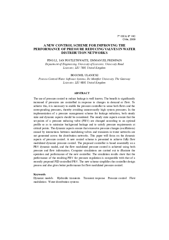 (DOC) A NEW Control Scheme for improving the performance of pressure ...
