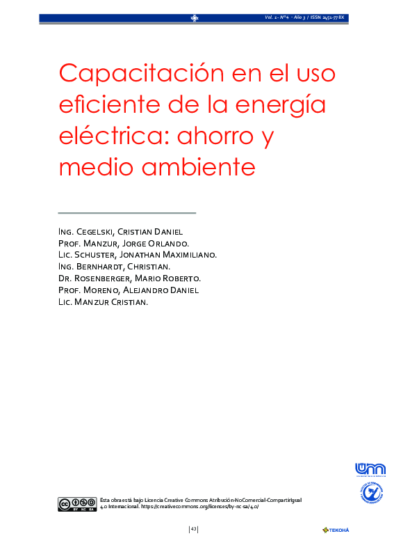 (PDF) Capacitación en el uso eficiente de la energía eléctrica: ahorro ...