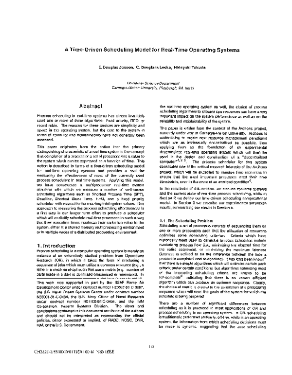 (PDF) A time-driven scheduling model for real-time operating systems
