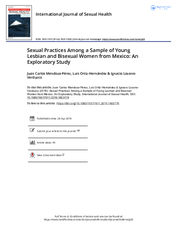 (PDF) Sexual Practices Among a Sample of Young Lesbian and Bisexual ...
