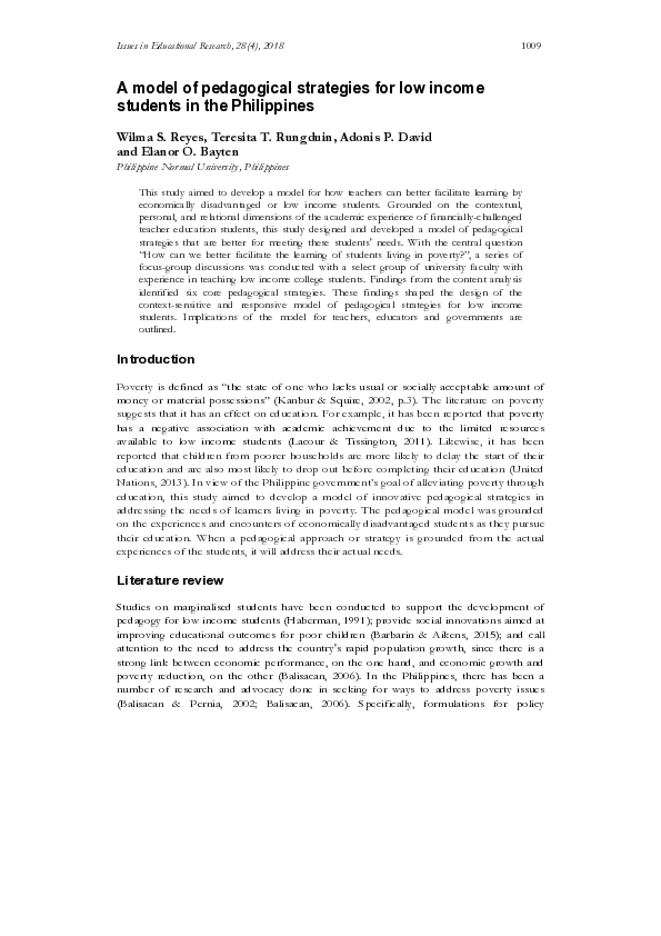 pdf-a-model-of-pedagogical-strategies-for-low-income-students-in-the