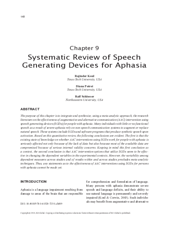 (PDF) Systematic Review of Speech Generating Devices for Aphasia ralf