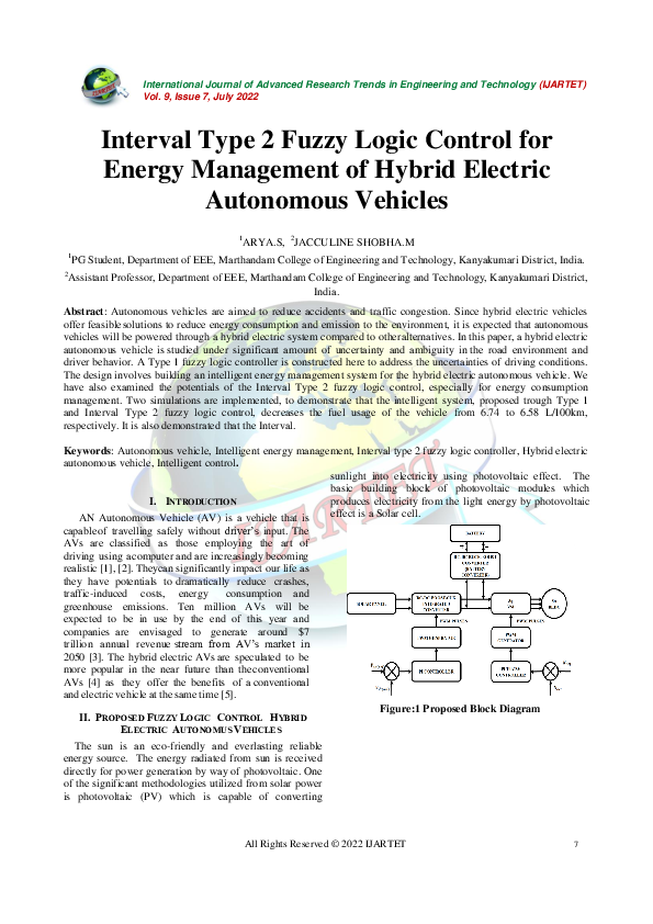 (PDF) Interval Type 2 Fuzzy Logic Control for Energy Management of ...