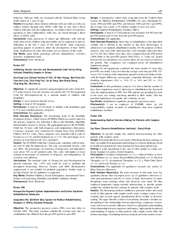 (PDF) Validating Generic Core Set and Developmental Code Set by Using ...