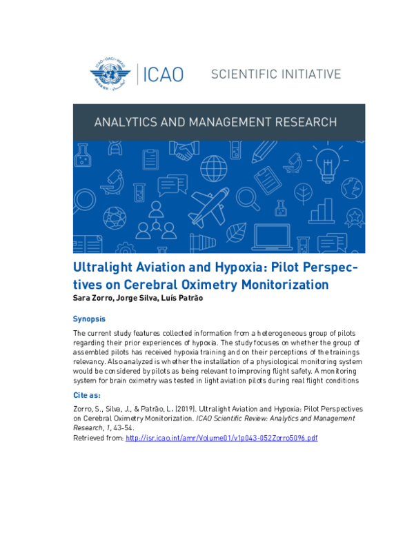 (PDF) Ultralight Aviation and Hypoxia: Pilot Perspec- tives on Cerebral ...